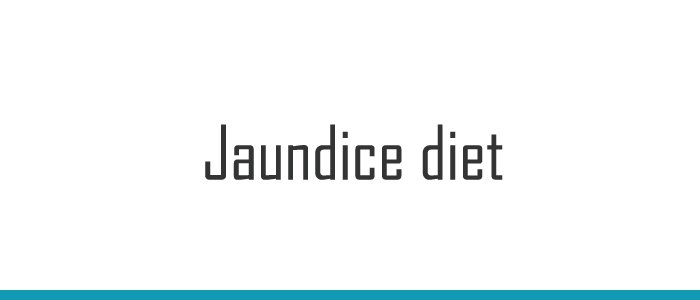 Jaundice diet