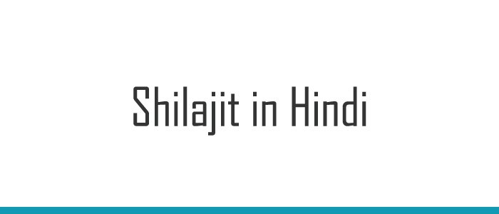 Shilajit in Hindi