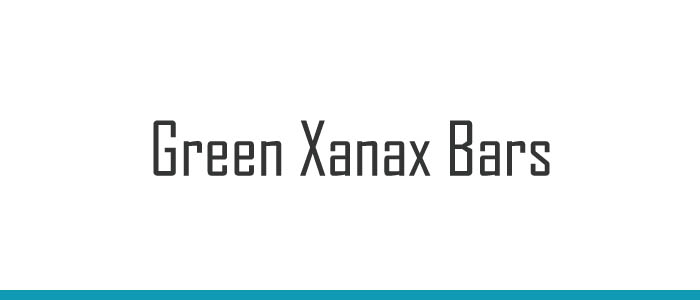 Green Xanax bars