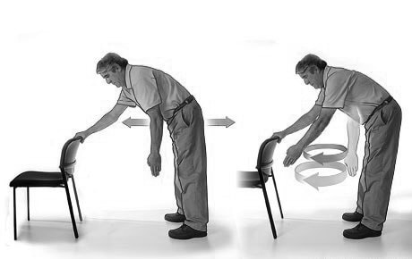 Pendulum movement exercise for shoulder joint Physiotherapy involving pendulum movement for shoulder joint