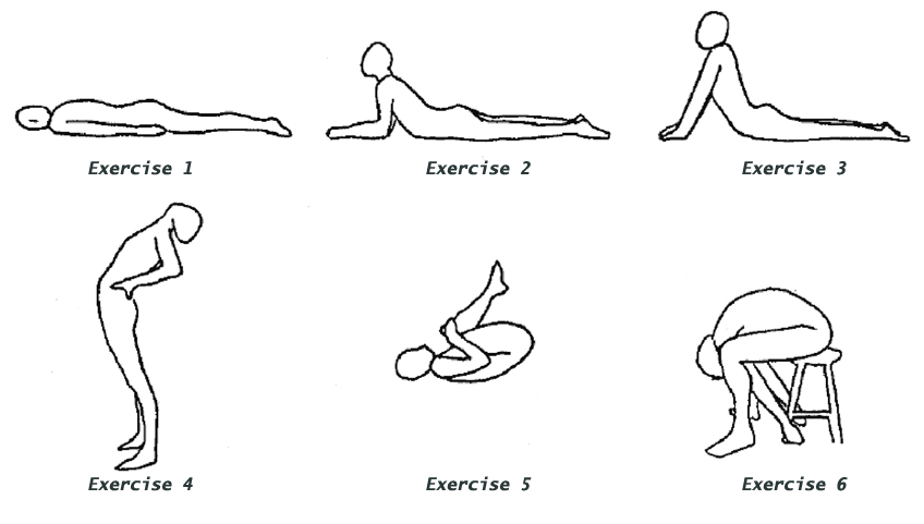 Exercise positions for spondylosis Physiotherapy for spondylosis